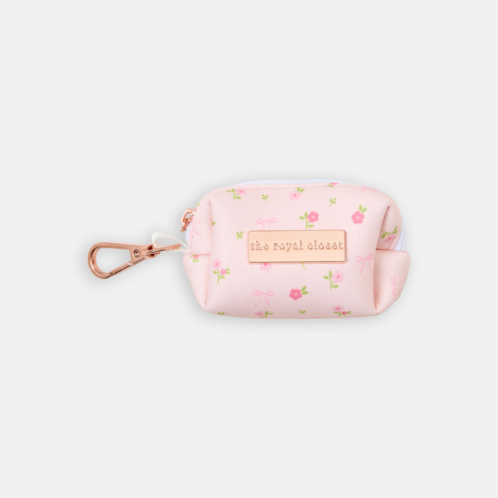 The Floral Poo Bag Holder - poo bag holder front view