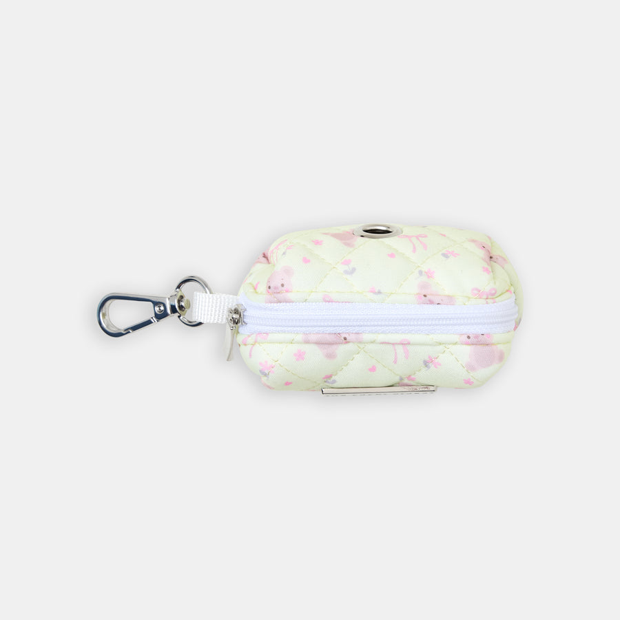 The Teddy Poo Bag Holder - poo bag holder side view