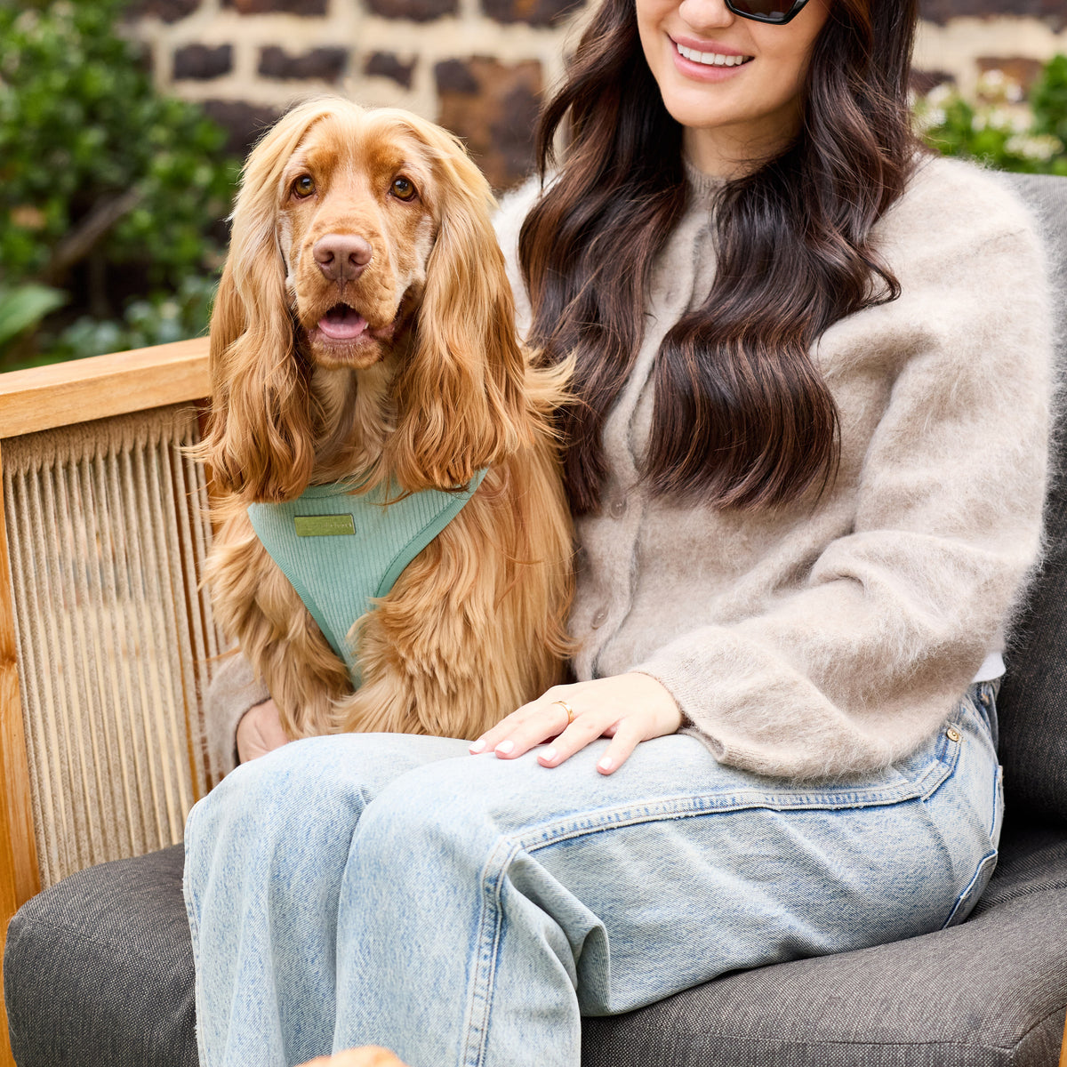 The Cord Harness on Penny - seated lifestyle view